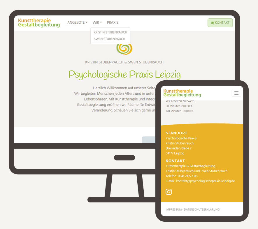 Psychologische Praxis Leipzig - Webdesign